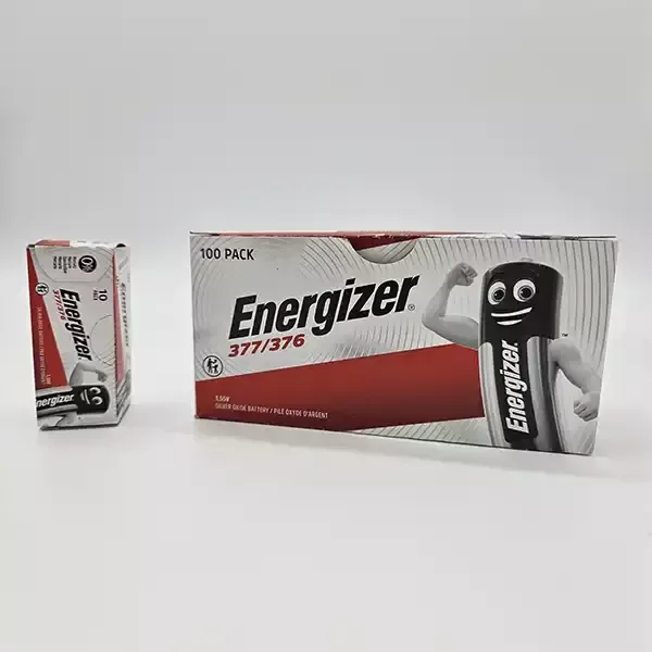 Caja pila oxido plata 377